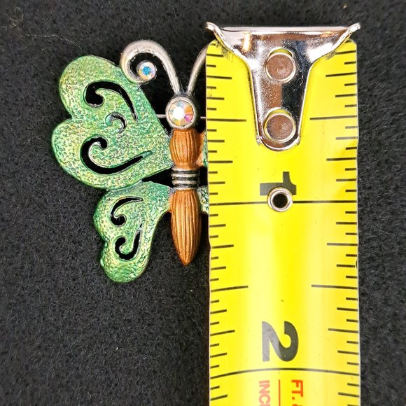 Vintge DD Butterfly Brooch - Picture 10 of 10